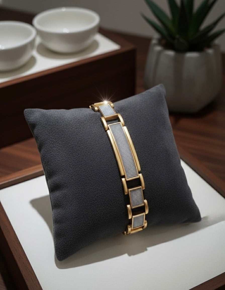 Titan Luxe Panel Mens's Bracelet