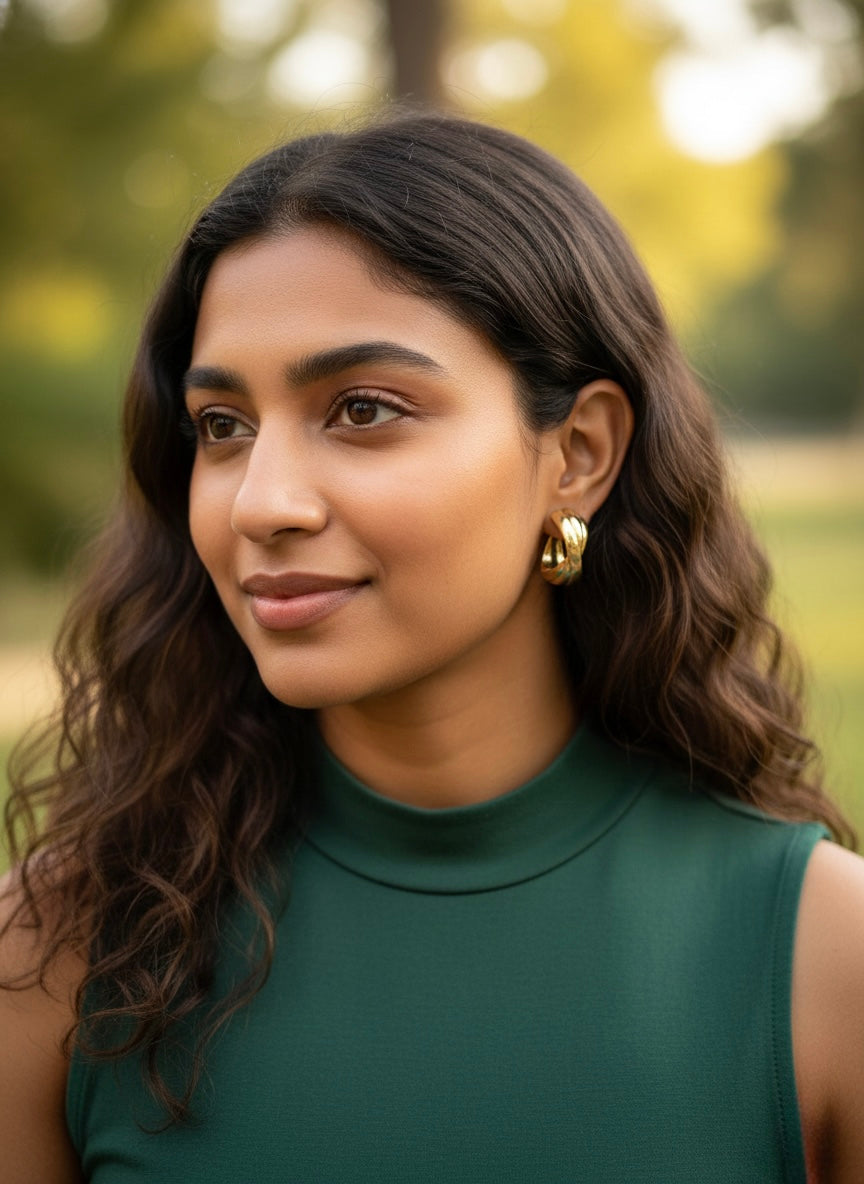 Classic Twist Hoops Earring