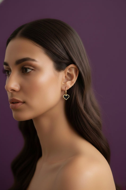 Midnight Amour Stud Earrings