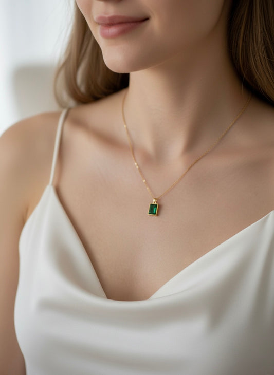 Royal Emerald Grace Pendant