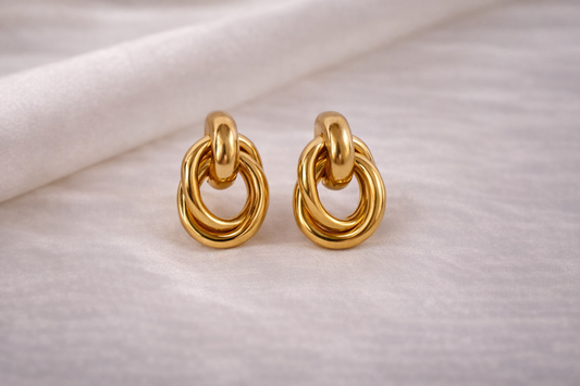 Infinity Link Studs Earrings