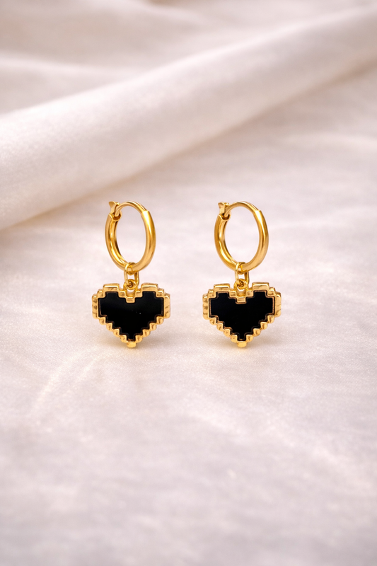 Midnight Amour Stud Earrings