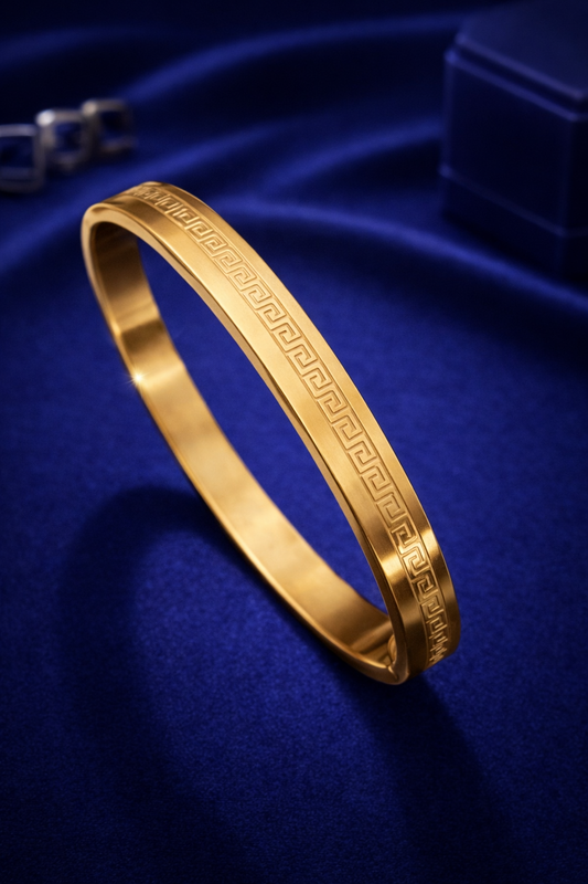 Golden Heritage Greek Kada Men's Bracelet