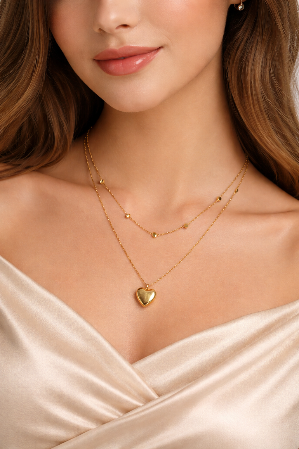 Aurora Gold Heart Pendant