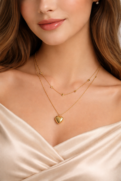 Aurora Gold Heart Pendant