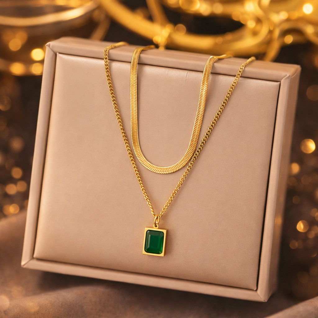 Emerald Aura Pendant