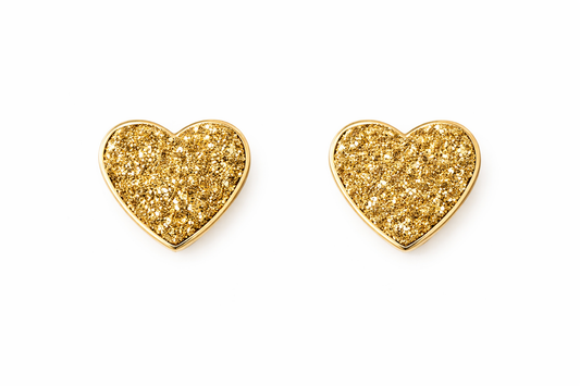 SATYE Aurum Heart Studs