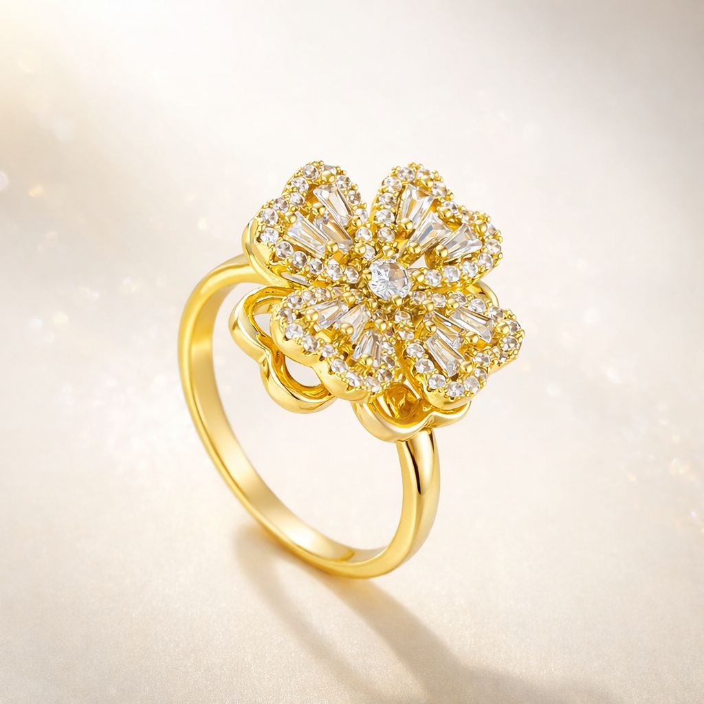 Floral Radiance Ring
