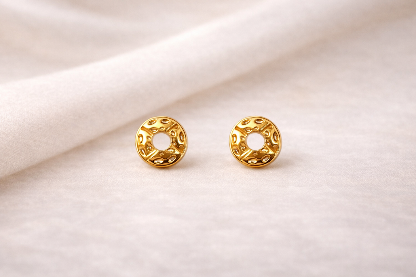 Golden Orbit Studs Earrings