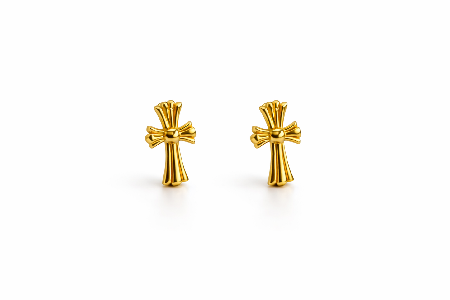 Divine Cross Stud Earrings