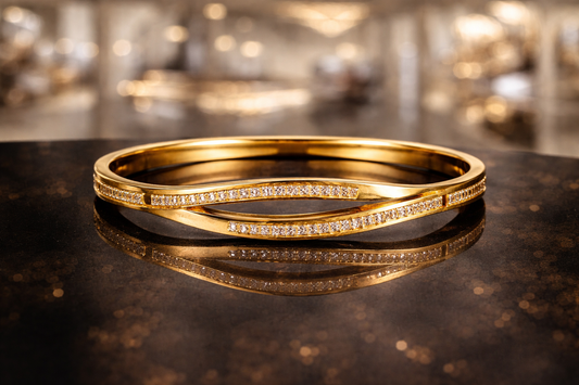 Golden Twist Radiance Women Bracelet