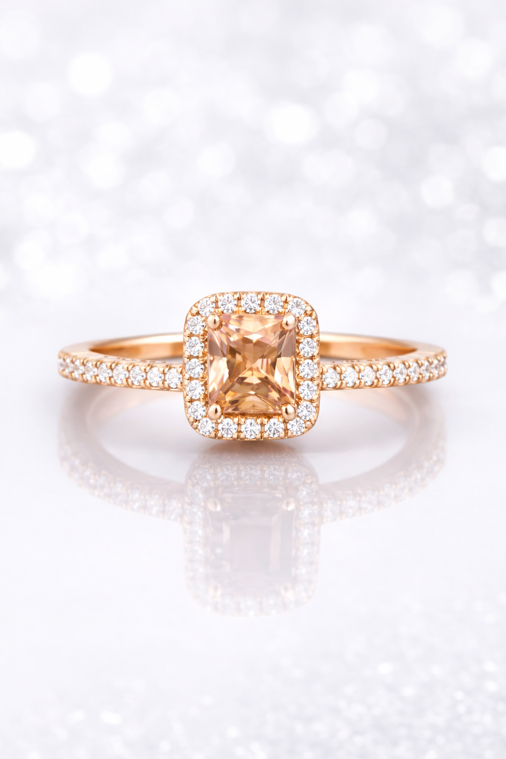 Golden Amber Radiance Ring