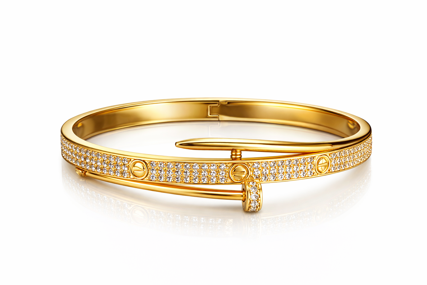 Radiant Nail Luxe Gold Women Bracelet