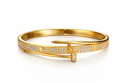 Radiant Nail Luxe Gold Women Bracelet