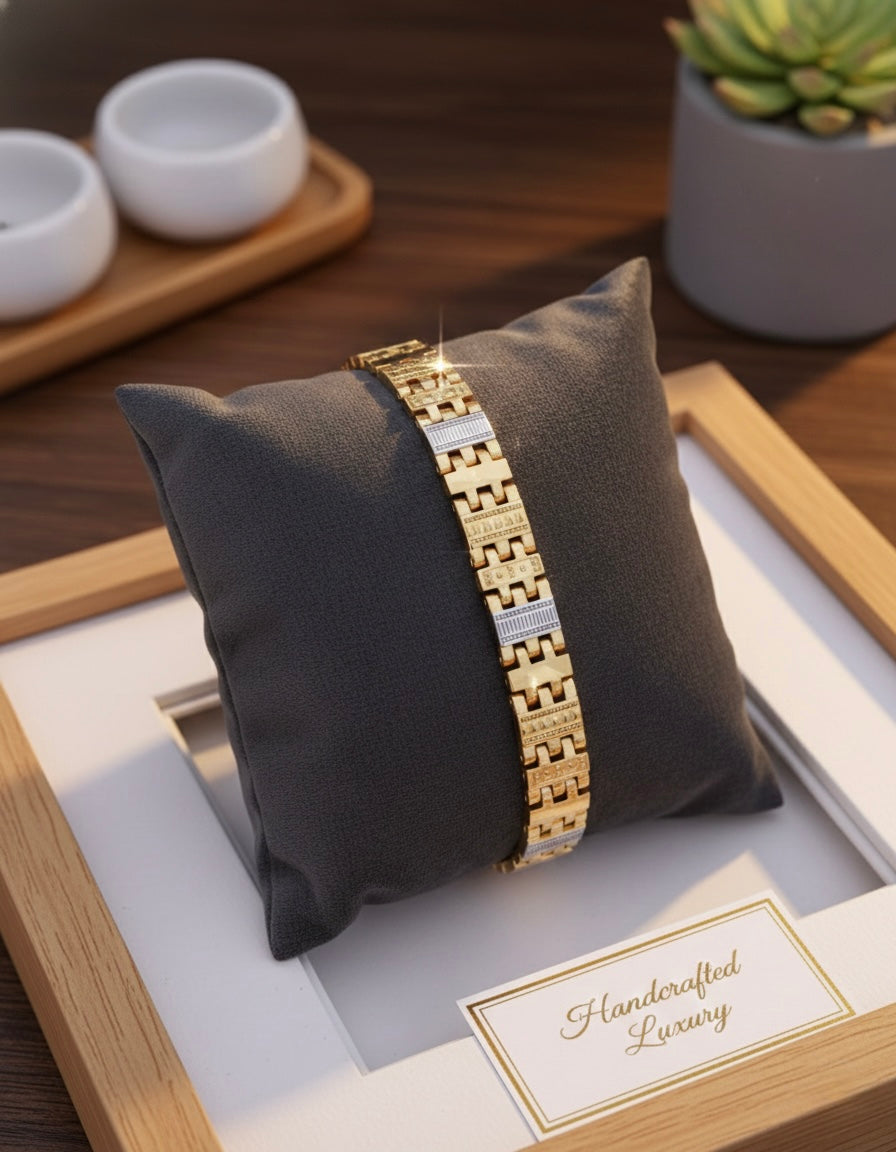 Golden Monarch Link Men's Bracelet