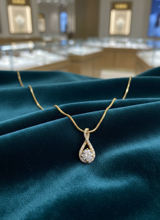 Eternal Spark Gold Pendant