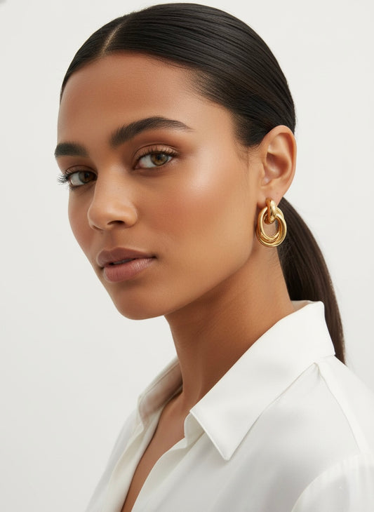 Infinity Link Studs Earrings