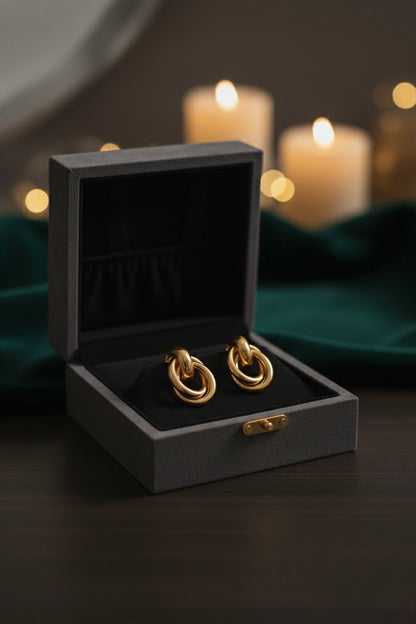 Infinity Link Studs Earrings