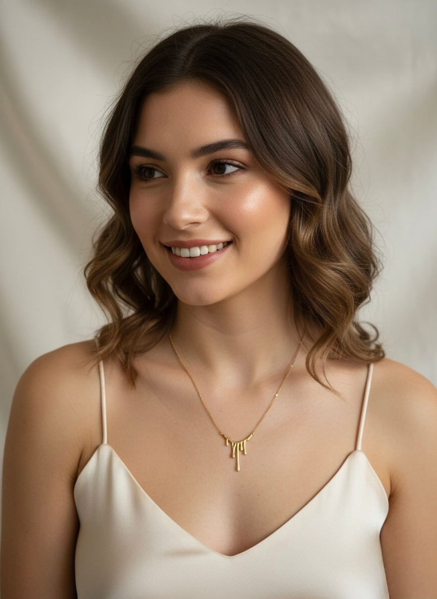 Golden Drip Pendant