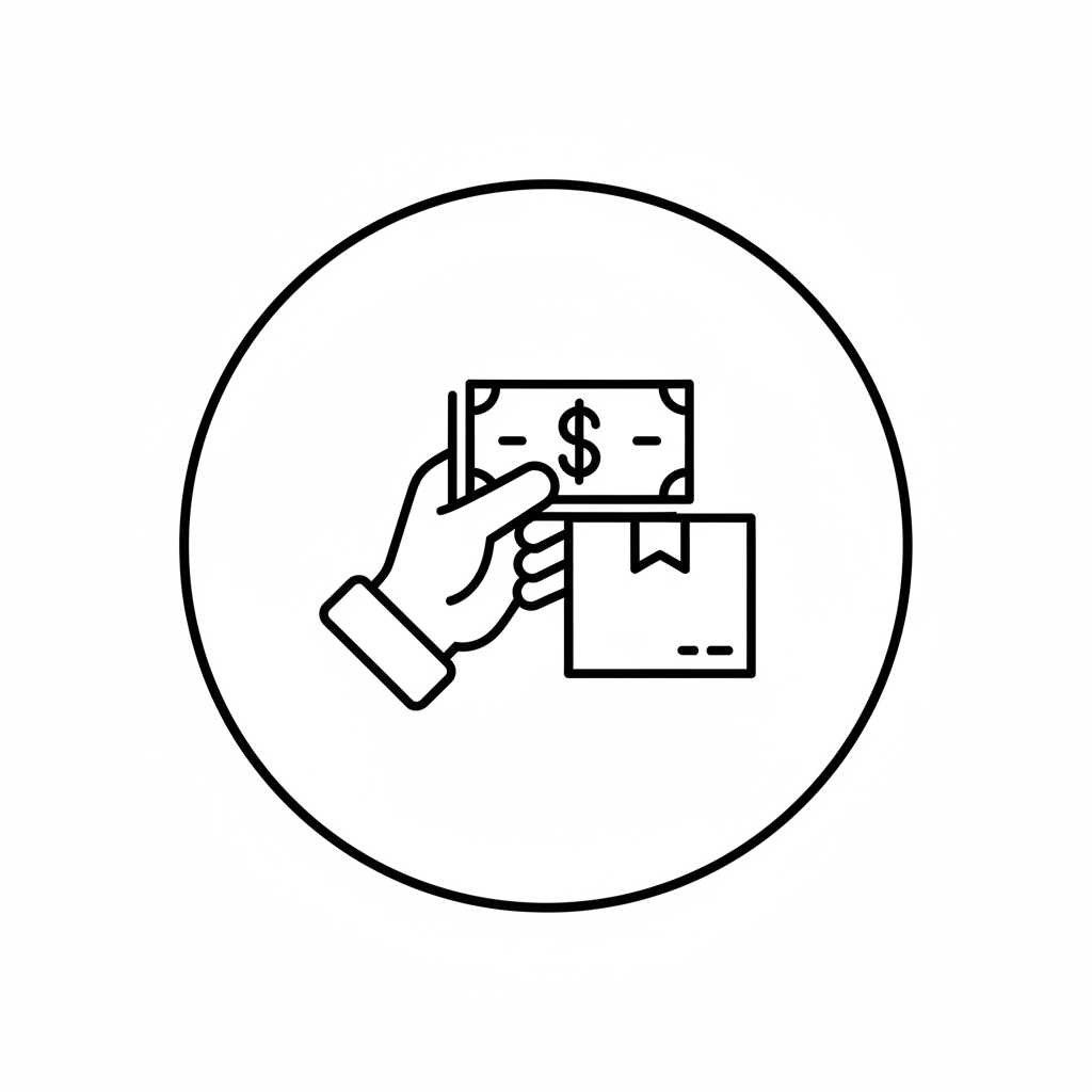 Cash on delivery icon